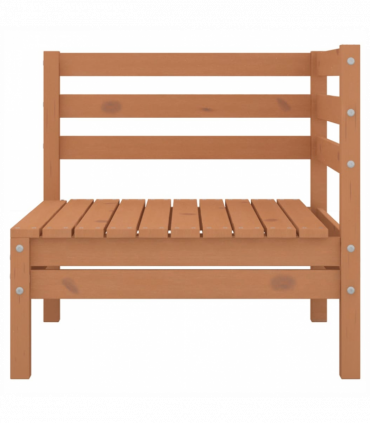 vidaXL Garden 2-Seater Sofa Honey Brown Solid Pinewood