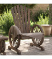 vidaXL Garden Adirondack Chairs 4 pcs Solid Wood Fir
