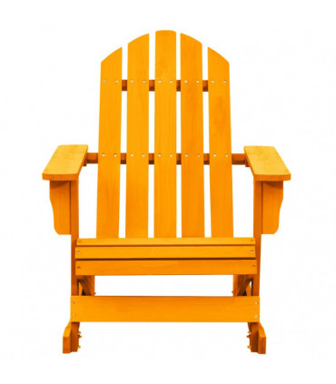 vidaXL Garden Adirondack Rocking Chair Solid Fir Wood Orange