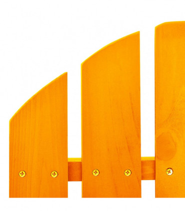 vidaXL Garden Adirondack Rocking Chair Solid Fir Wood Orange