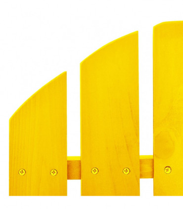 vidaXL Garden Adirondack Rocking Chair Solid Fir Wood Yellow