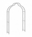vidaXL Garden Arch Black 150x34x240 cm Iron