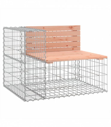 vidaXL Garden Bench Gabion Design 184x71x65.5 cm Solid Wood Douglas