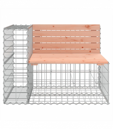 vidaXL Garden Bench Gabion Design 184x71x65.5 cm Solid Wood Douglas