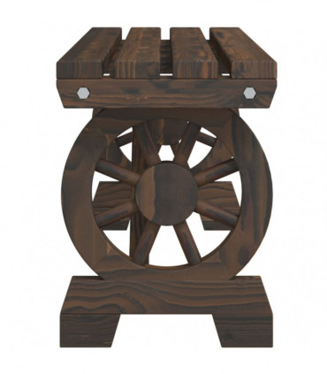 vidaXL Garden Benches 2 pcs Solid Wood Fir