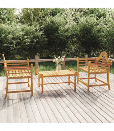 vidaXL Garden Chairs 2 pcs 91x62x94 cm Solid Wood Teak