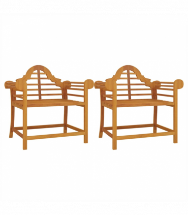 vidaXL Garden Chairs 2 pcs 91x62x94 cm Solid Wood Teak
