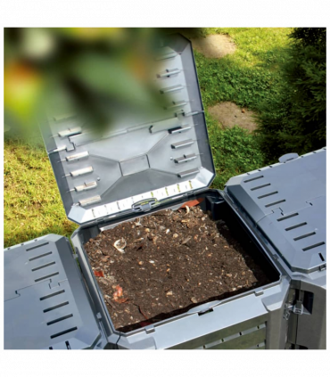 vidaXL Garden Composter Black 1200 L