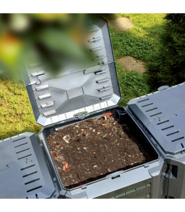 vidaXL Garden Composter Black 800 L