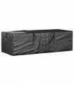 vidaXL Garden Cushion Storage Bag Black 135x40x55 cm Polyethylene