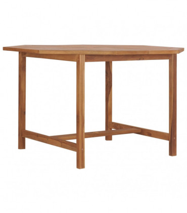 vidaXL Garden Dining Table 110x110x75 cm Solid Wood Teak