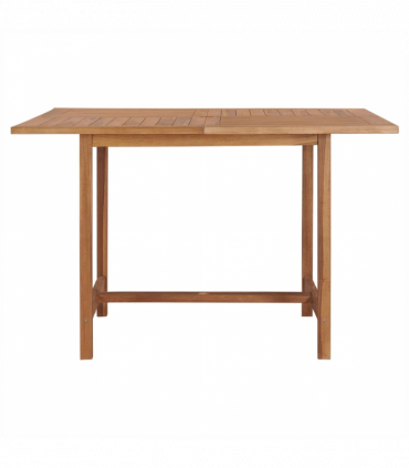 vidaXL Garden Dining Table 110x110x75 cm Solid Wood Teak