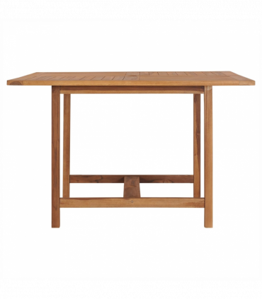 vidaXL Garden Dining Table 110x110x75 cm Solid Wood Teak
