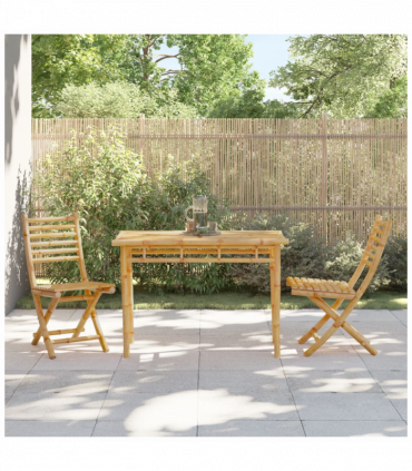 vidaXL Garden Dining Table 110x55x75 cm Bamboo