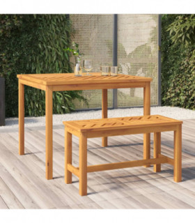 vidaXL Garden Dining Table 90x90x74 cm Solid Wood Acacia