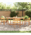 vidaXL Garden Dining Table Oval 200x90x75 cm Solid Wood Acacia