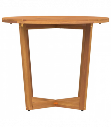 vidaXL Garden Dining Table Round Ø90x75 cm Solid Wood Acacia