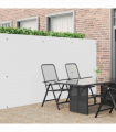 vidaXL Garden Fence Double-Sided White 1.8x5 m PVC