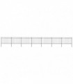 vidaXL Garden Fence with Hoop Top Steel 11.9x1.2 m Black