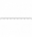 vidaXL Garden Fence with Spear Top Steel (1-1.25)x15.3 m Black