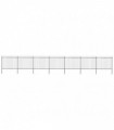 vidaXL Garden Fence with Spear Top Steel 11.9x1.5 m Black