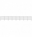 vidaXL Garden Fence with Spear Top Steel 13.6x1.5 m Black