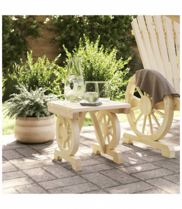 vidaXL Garden Footstool 40x36.5x38.5 cm Solid Wood Fir