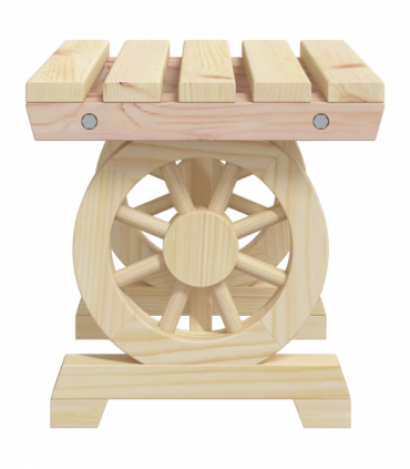 vidaXL Garden Footstool 40x36.5x38.5 cm Solid Wood Fir