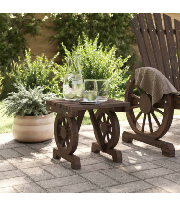 vidaXL Garden Footstool 40x36.5x38.5 cm Solid Wood Fir