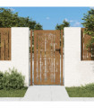 vidaXL Garden Gate 105x205 cm Corten Steel Bamboo Design