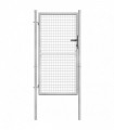 vidaXL Garden Gate Galvanised Steel 105x200 cm Silver
