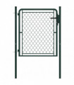 vidaXL Garden Gate Steel 100x100 cm Green