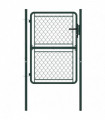 vidaXL Garden Gate Steel 100x150 cm Green