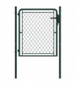 vidaXL Garden Gate Steel 100x75 cm Green