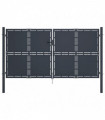 vidaXL Garden Gate Steel 300x200 cm Anthracite