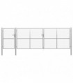 vidaXL Garden Gate Steel 500x150 cm Silver