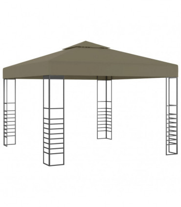 vidaXL Garden Marquee 3x3 m Taupe 180 g/m²