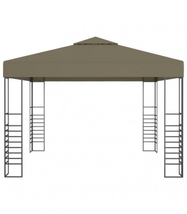 vidaXL Garden Marquee 3x3 m Taupe 180 g/m²