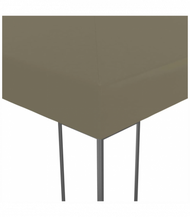vidaXL Garden Marquee 3x3 m Taupe 180 g/m²