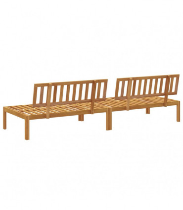 vidaXL Garden Pallet Middle Sofas 2 pcs Solid Wood Acacia