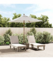 vidaXL Garden Parasol with Wooden Pole Sand 198x198x231 cm