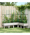 vidaXL Garden Planter with Trellis White 160x120x142.5 cm PP