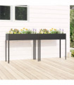 vidaXL Garden Planters 2 pcs Anthracite Galvanised Steel