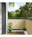 vidaXL Garden Privacy Screen Cream 300x75 cm PVC