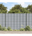 vidaXL Garden Privacy Screens 10 pcs Grey 252.5x19 cm PVC