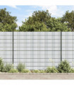 vidaXL Garden Privacy Screens 10 pcs Light Grey 252.5x19 cm PVC