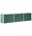vidaXL Garden Raised Bed Galvanised Steel 240x40x45 cm Green