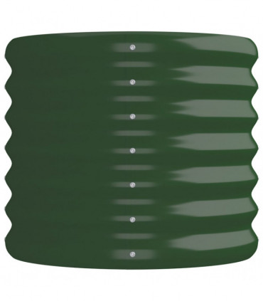 vidaXL Garden Raised Bed Powder-coated Steel 152x40x36 cm Green