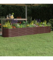 vidaXL Garden Raised Bed Powder-coated Steel 260x40x36 cm Brown