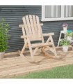 vidaXL Garden Rocking Chair 69x96x101 cm Solid Wood Spruce